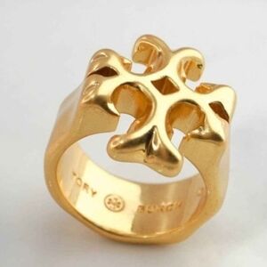 Tory Burch Gold Logo Ring